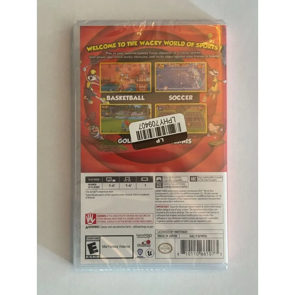 Looney Tunes Wacky World of Sports Nintendo Switch Game Brand New Sealed